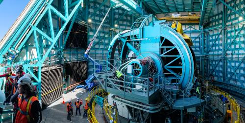 Manual dome training at Rubin Observatory